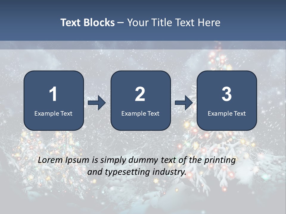 Winter Fairytale Tree PowerPoint Template