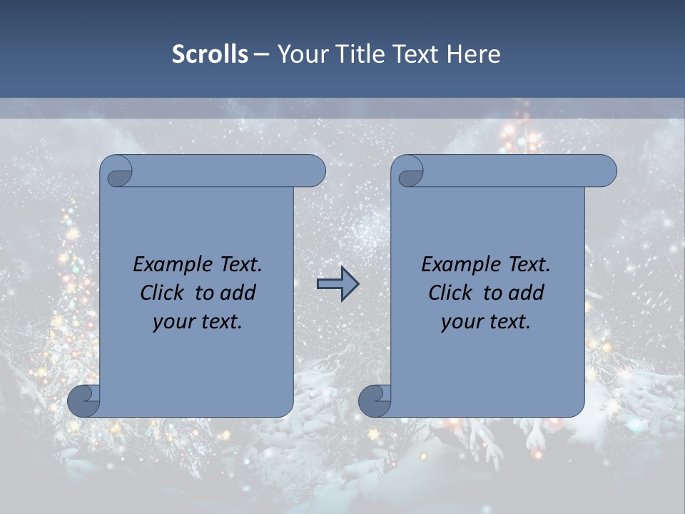 Winter Fairytale Tree PowerPoint Template