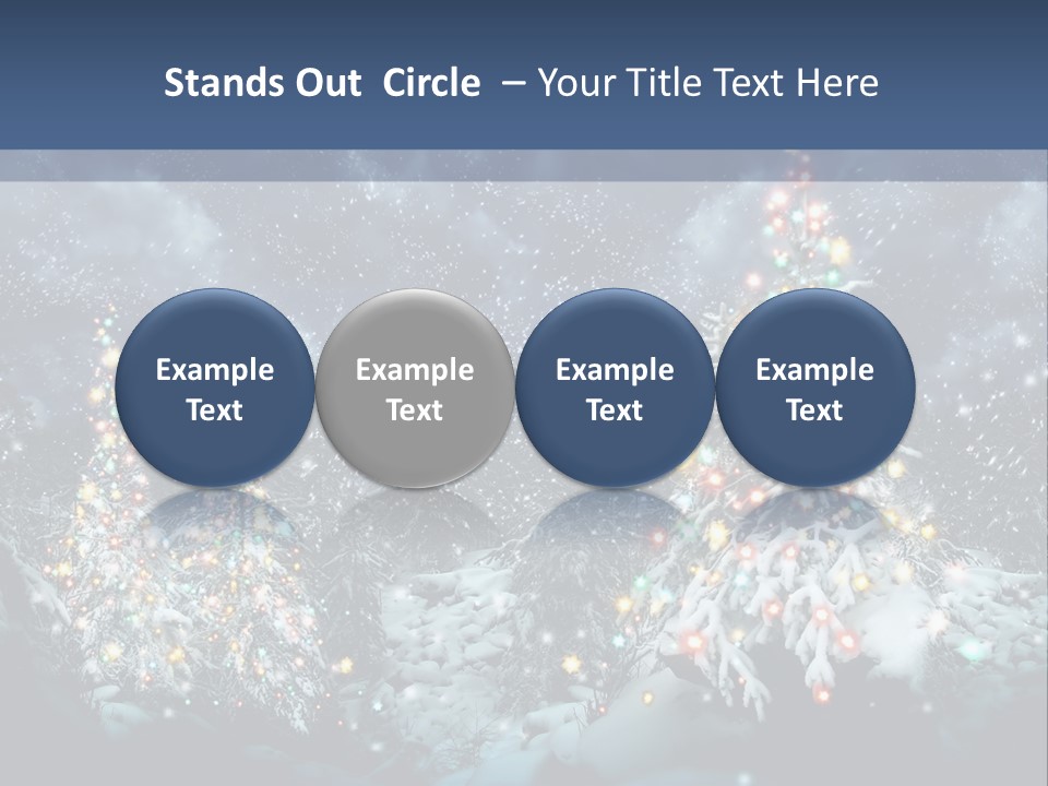 Winter Fairytale Tree PowerPoint Template
