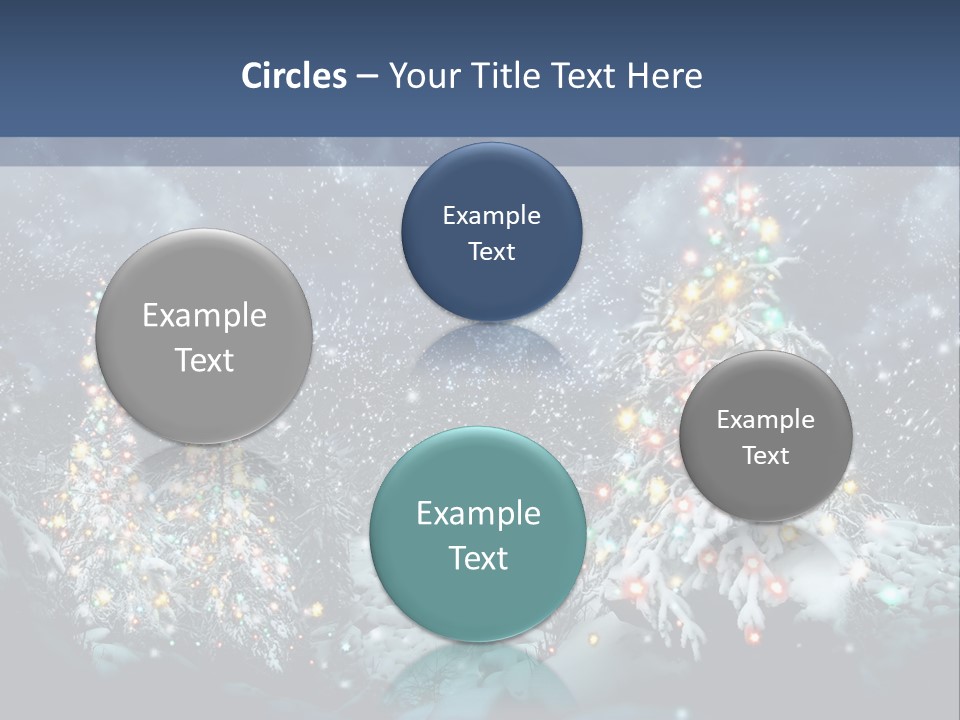 Winter Fairytale Tree PowerPoint Template