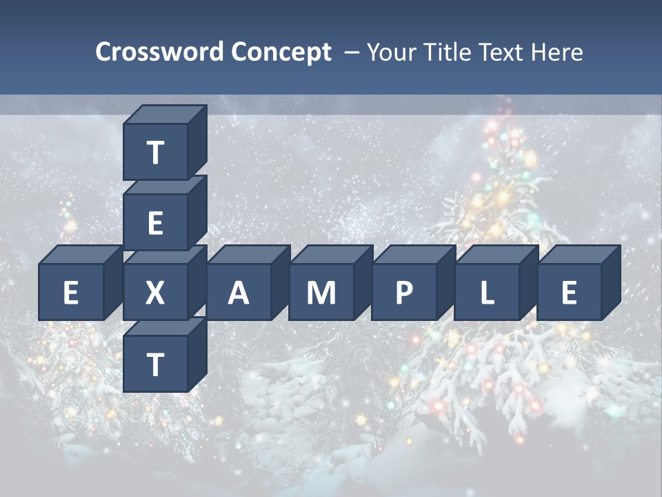 Winter Fairytale Tree PowerPoint Template