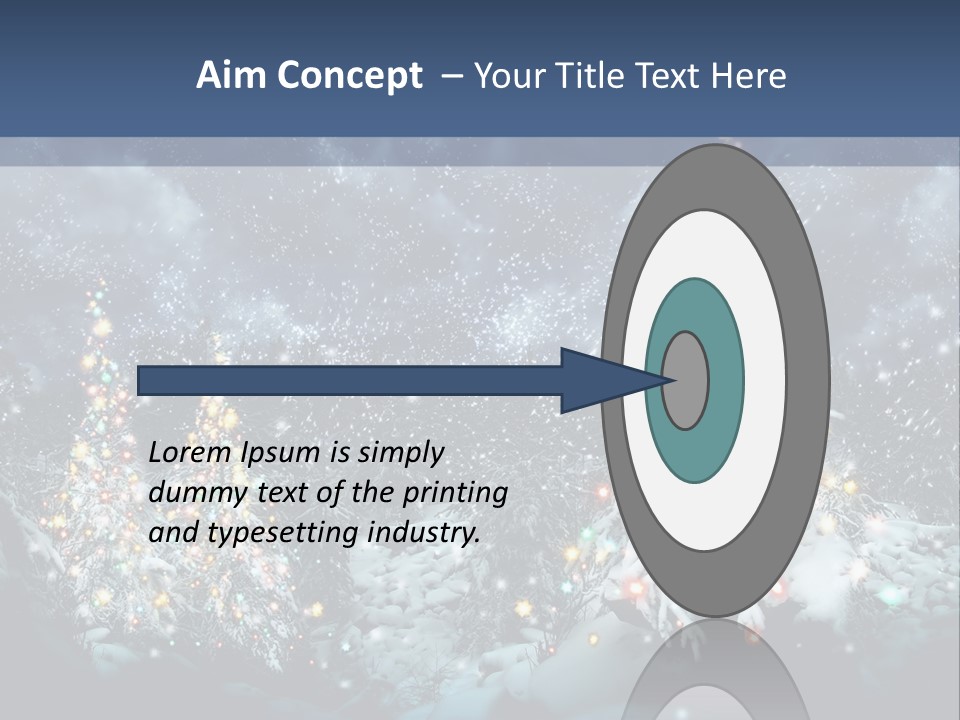 Winter Fairytale Tree PowerPoint Template