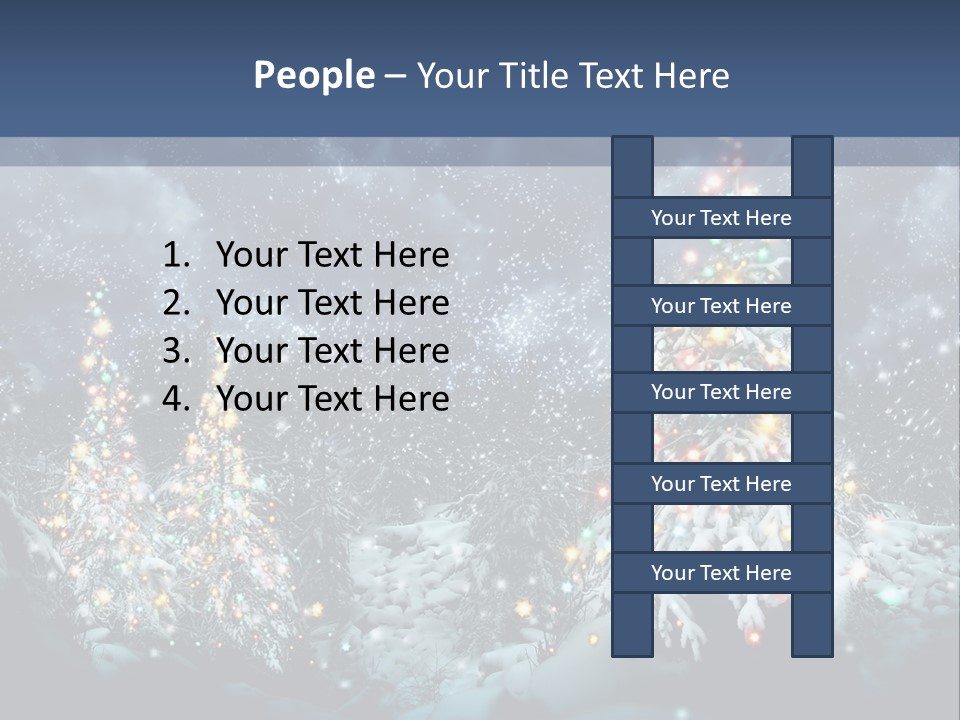 Winter Fairytale Tree PowerPoint Template