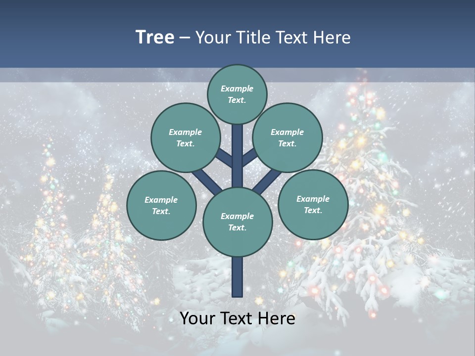 Winter Fairytale Tree PowerPoint Template