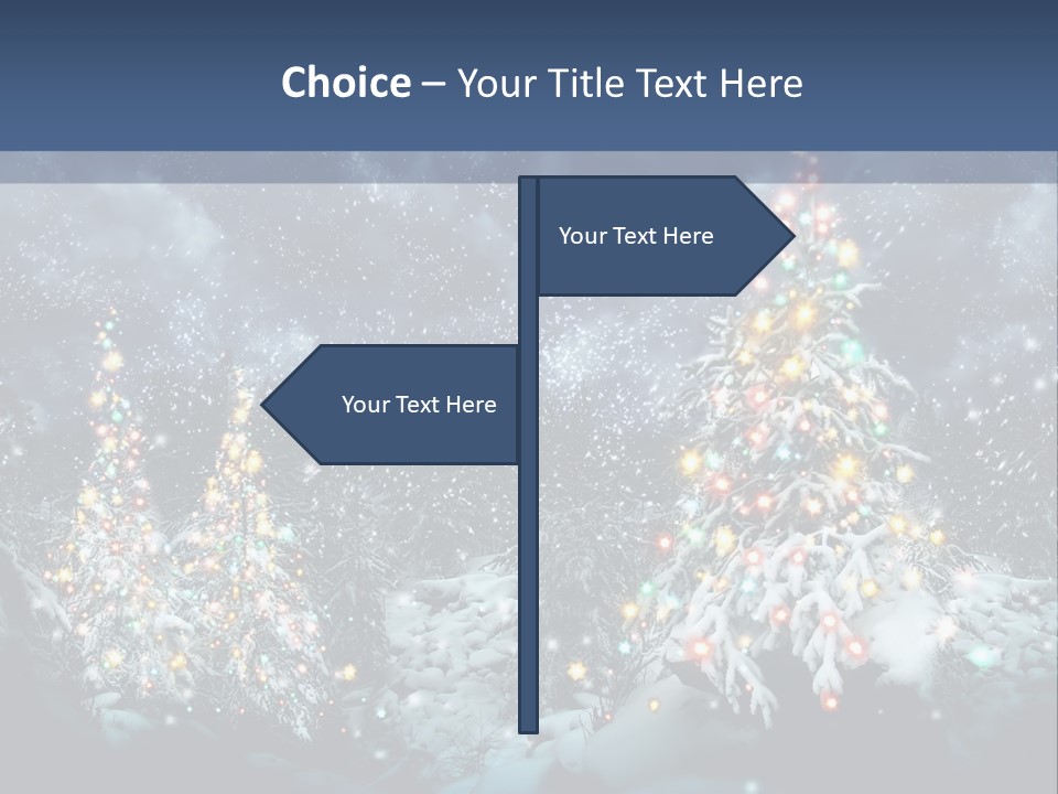 Winter Fairytale Tree PowerPoint Template