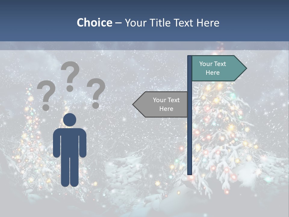 Winter Fairytale Tree PowerPoint Template
