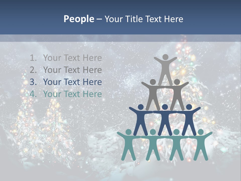 Winter Fairytale Tree PowerPoint Template
