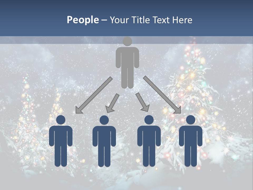 Winter Fairytale Tree PowerPoint Template