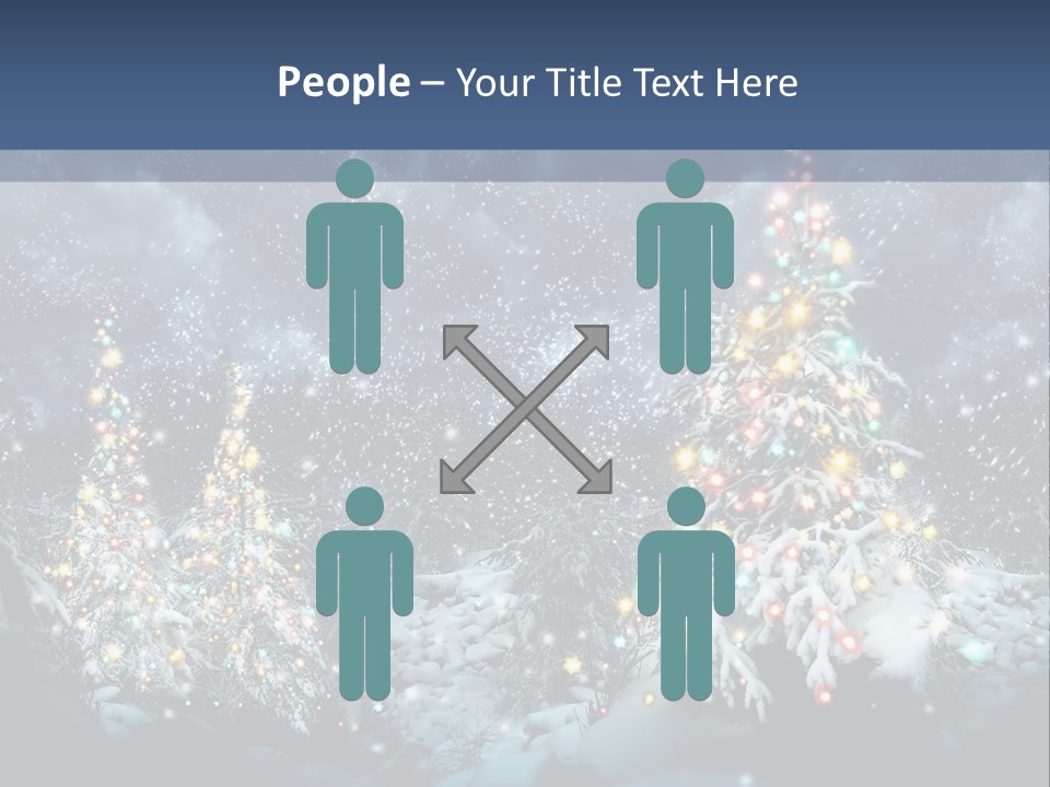 Winter Fairytale Tree PowerPoint Template