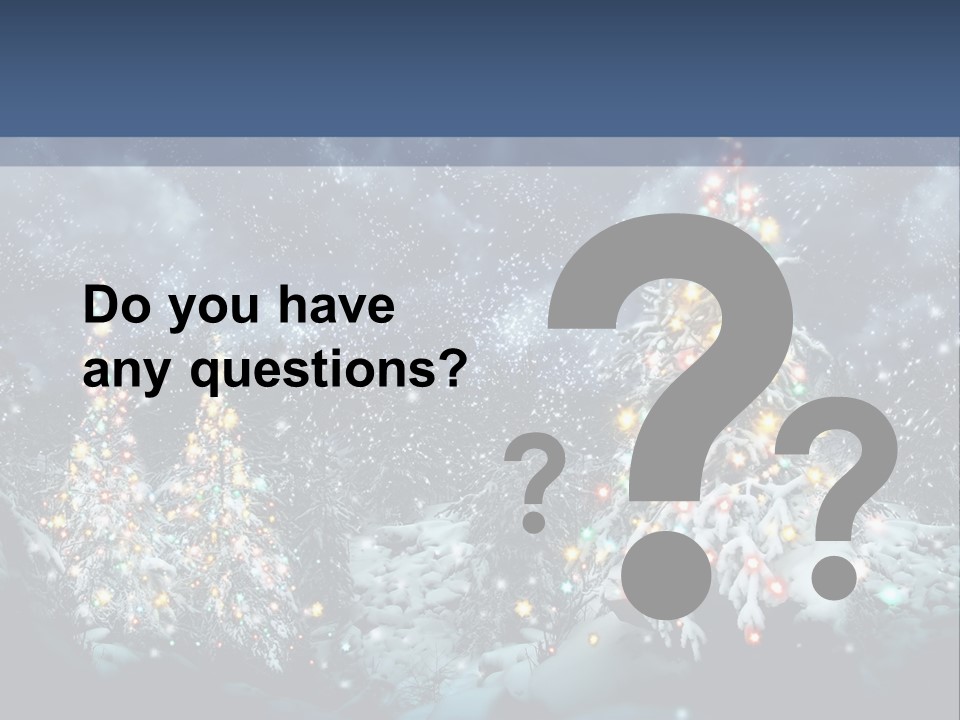 Winter Fairytale Tree PowerPoint Template