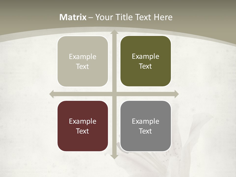 Pale Plant Brown PowerPoint Template