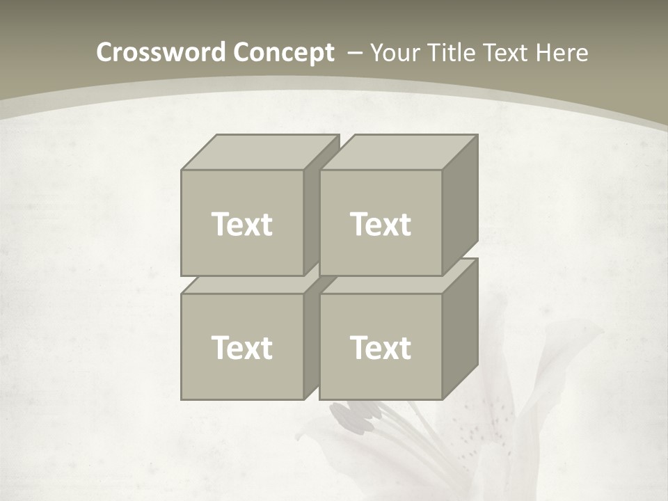 Pale Plant Brown PowerPoint Template