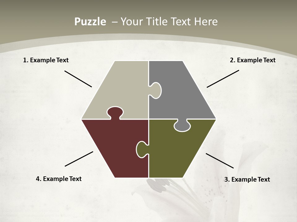 Pale Plant Brown PowerPoint Template