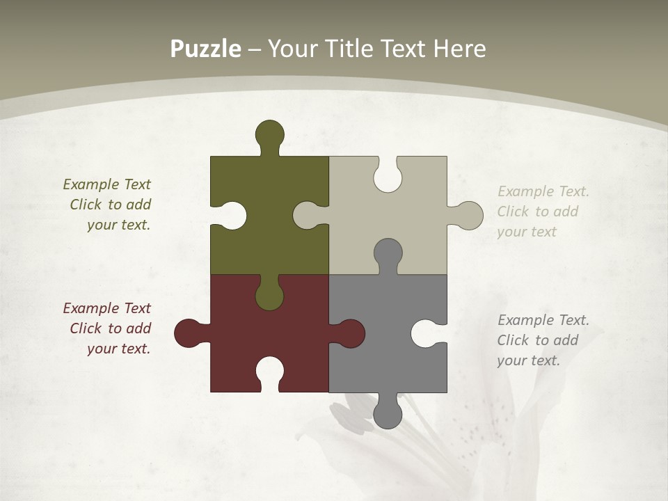 Pale Plant Brown PowerPoint Template