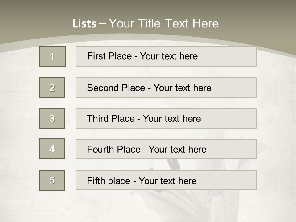Pale Plant Brown PowerPoint Template