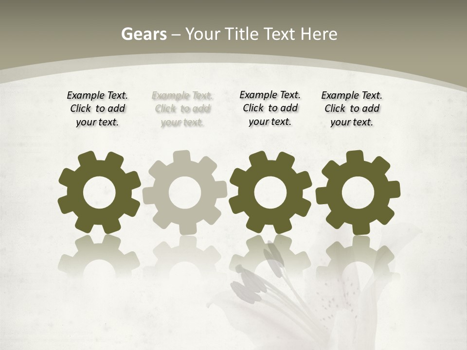 Pale Plant Brown PowerPoint Template