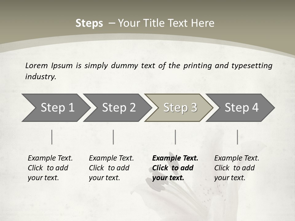 Pale Plant Brown PowerPoint Template