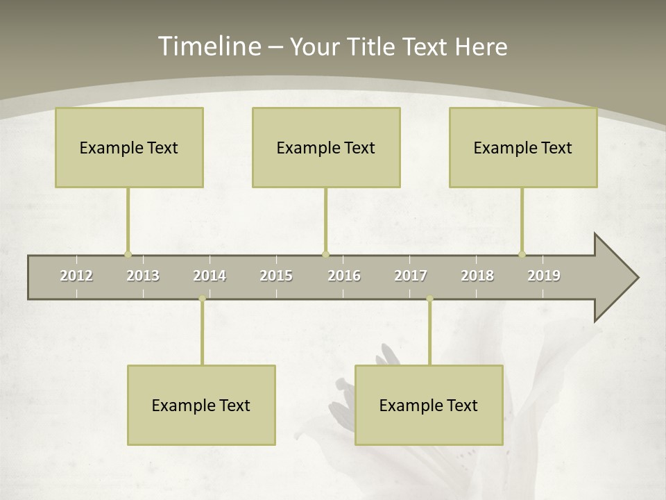 Pale Plant Brown PowerPoint Template