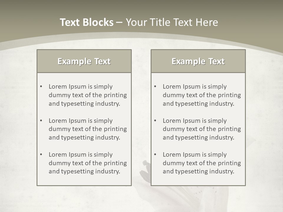 Pale Plant Brown PowerPoint Template