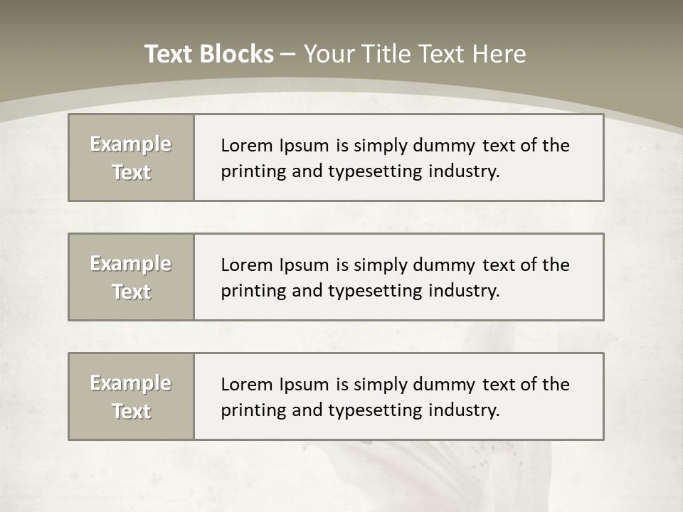 Pale Plant Brown PowerPoint Template