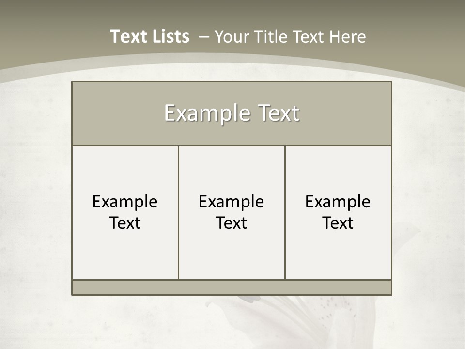 Pale Plant Brown PowerPoint Template