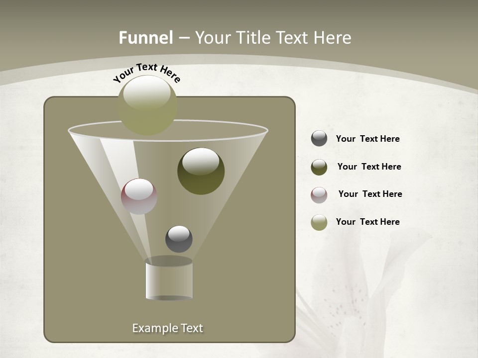 Pale Plant Brown PowerPoint Template