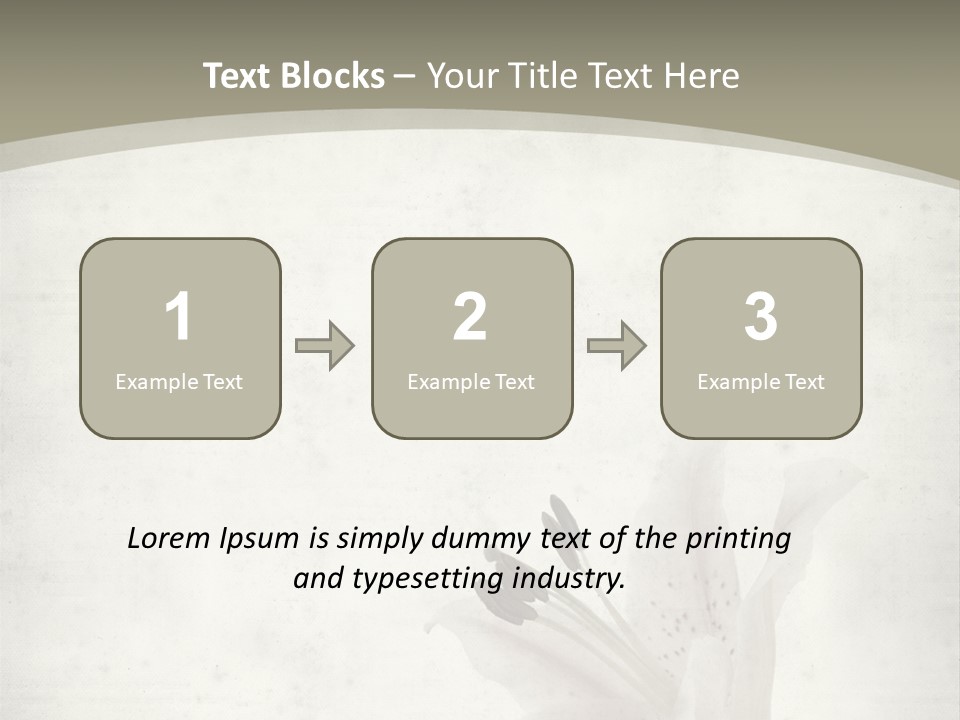 Pale Plant Brown PowerPoint Template