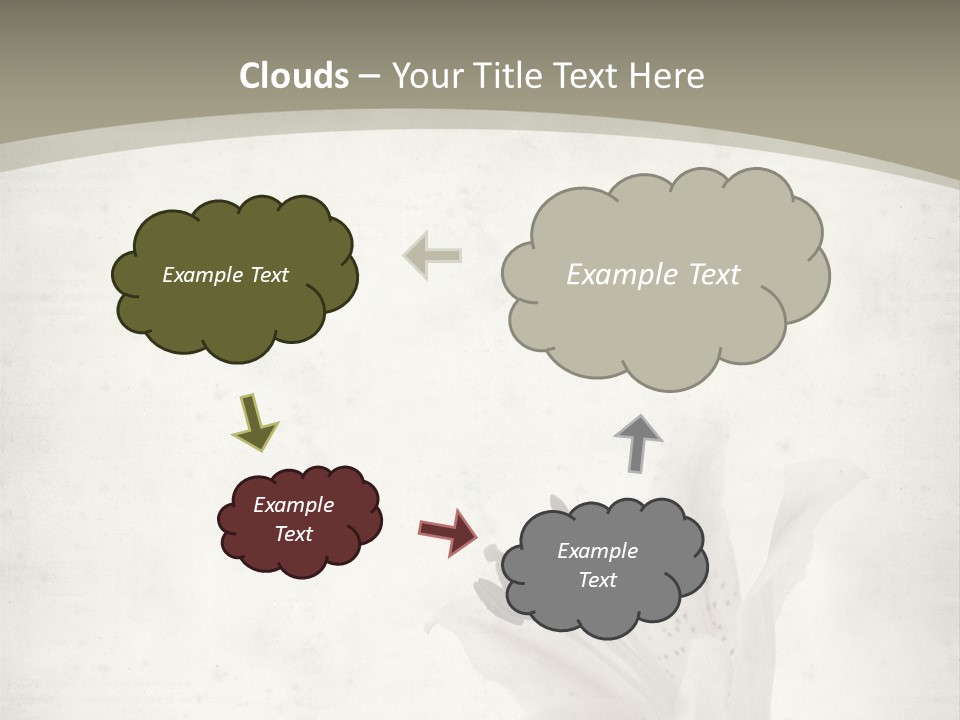 Pale Plant Brown PowerPoint Template