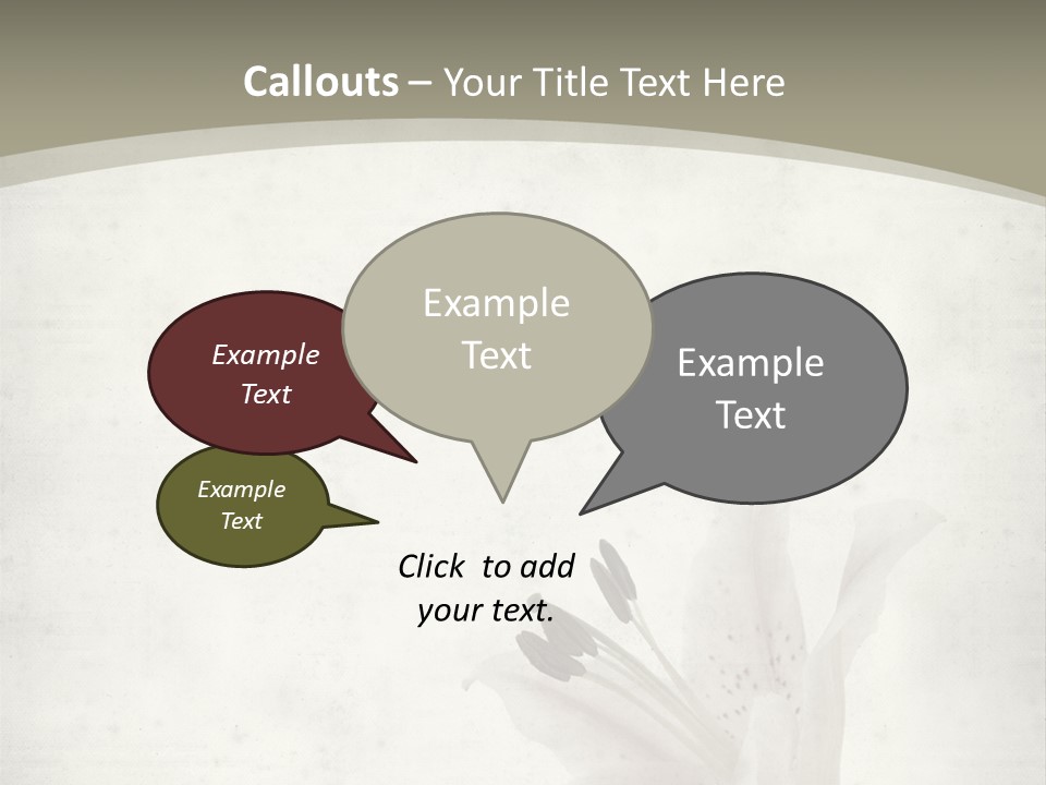 Pale Plant Brown PowerPoint Template