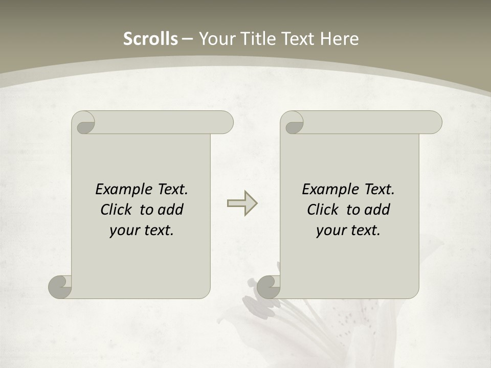 Pale Plant Brown PowerPoint Template