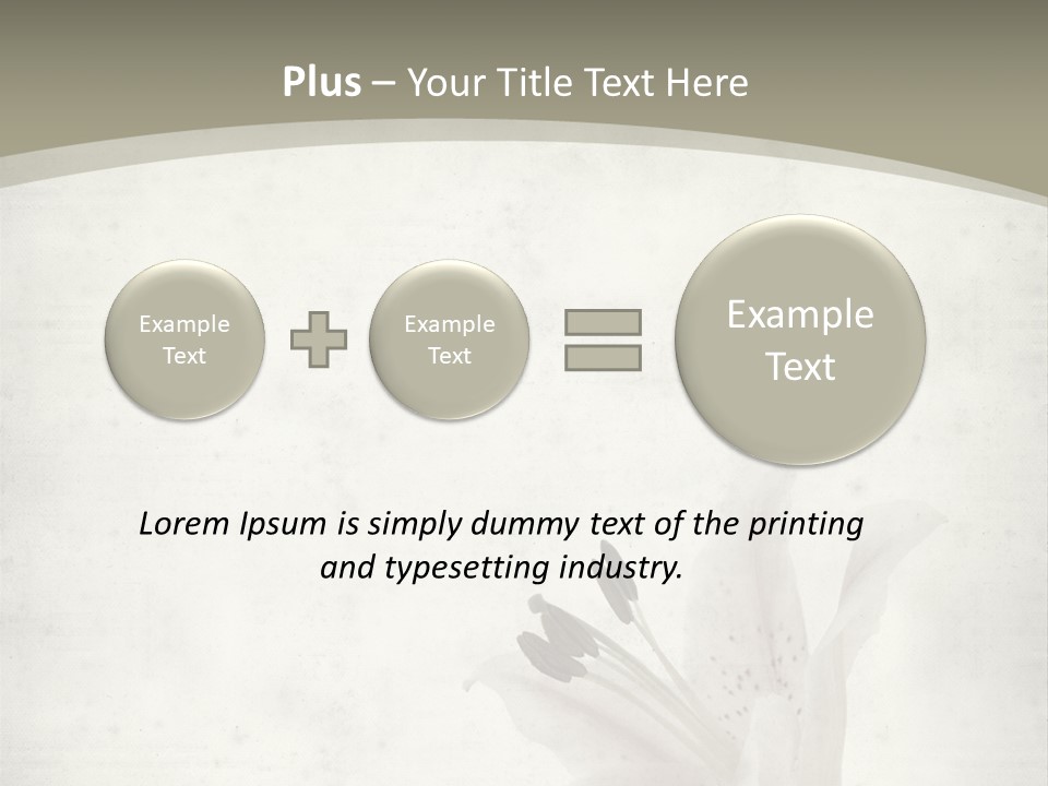 Pale Plant Brown PowerPoint Template