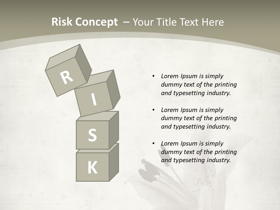 Pale Plant Brown PowerPoint Template