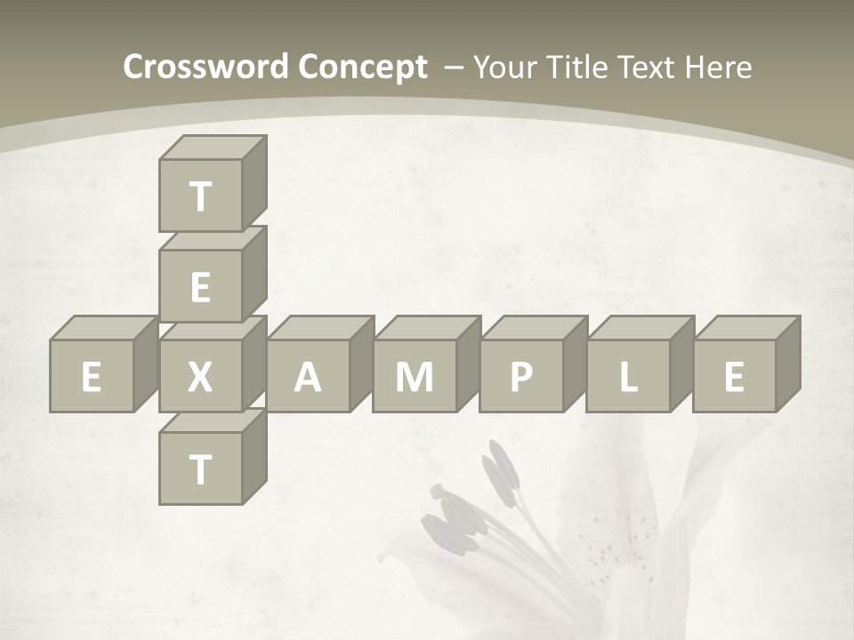 Pale Plant Brown PowerPoint Template