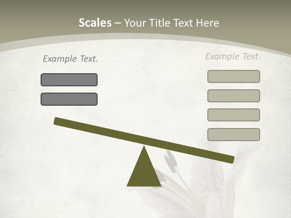 Pale Plant Brown PowerPoint Template