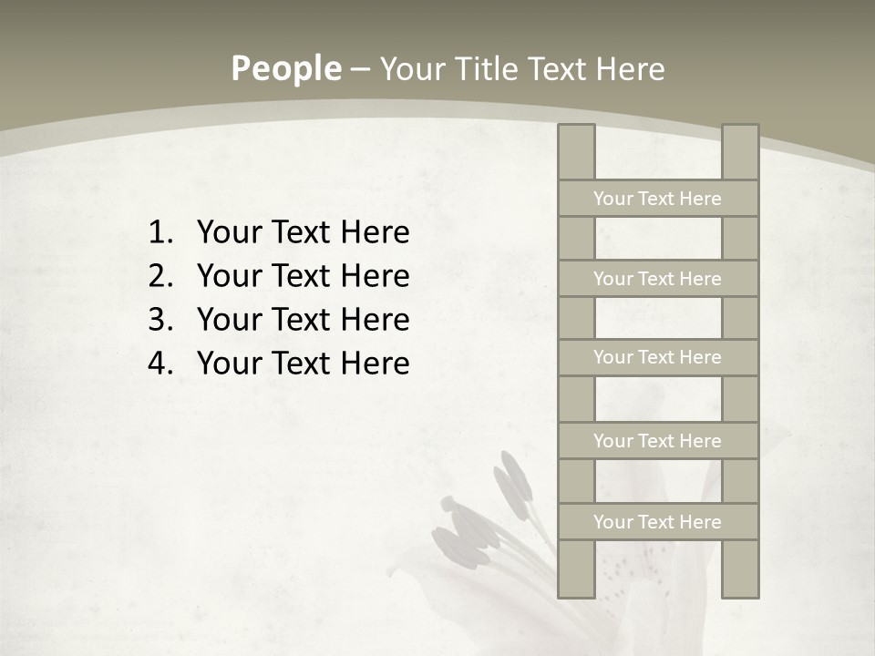 Pale Plant Brown PowerPoint Template