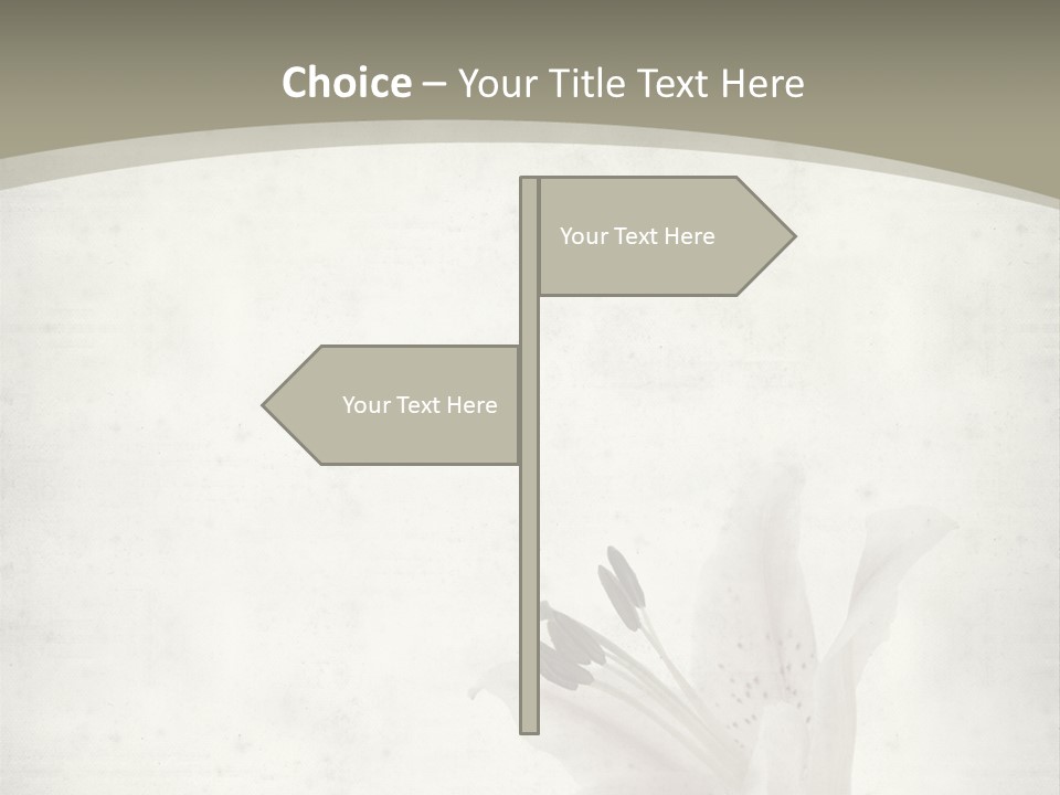 Pale Plant Brown PowerPoint Template