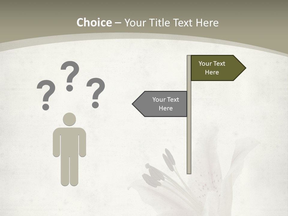 Pale Plant Brown PowerPoint Template