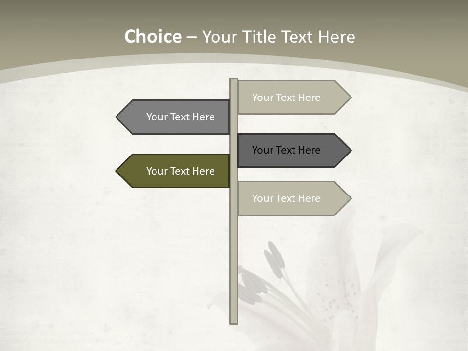 Pale Plant Brown PowerPoint Template