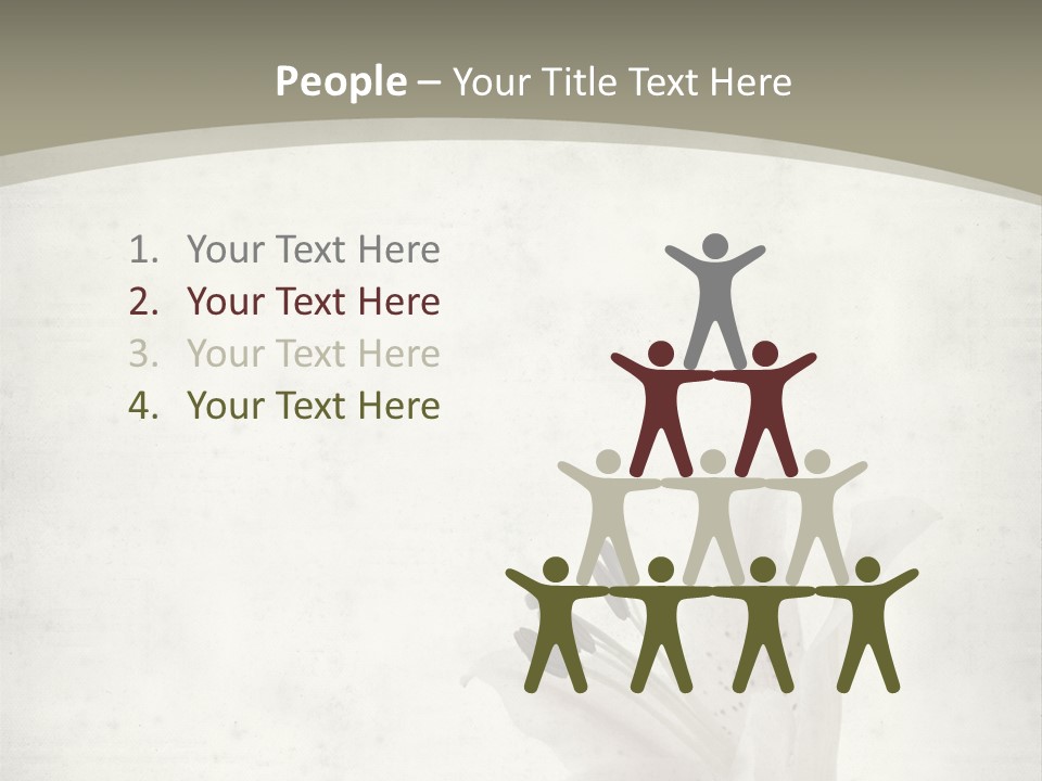 Pale Plant Brown PowerPoint Template