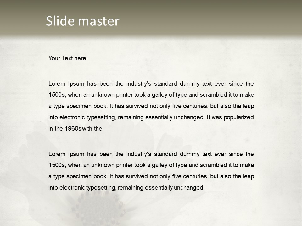 Vintage Damaged Brown PowerPoint Template