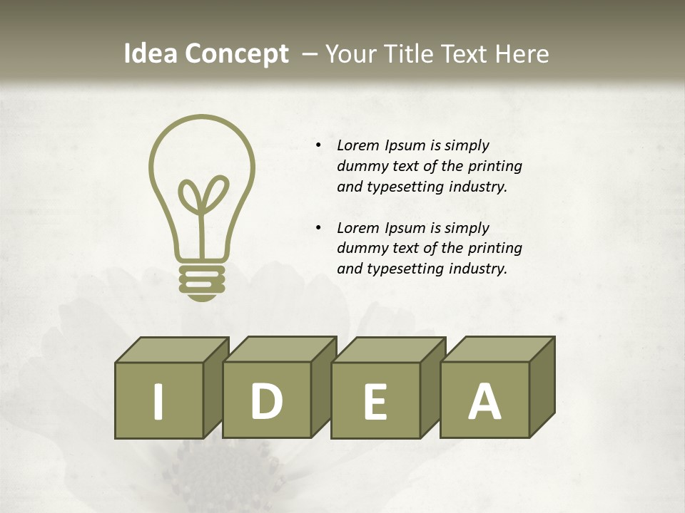 Vintage Damaged Brown PowerPoint Template