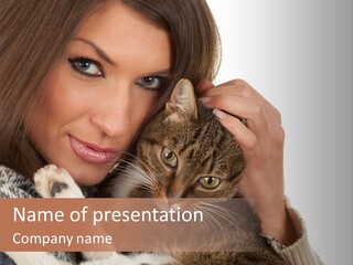 Adorable Animal Portrait PowerPoint Template