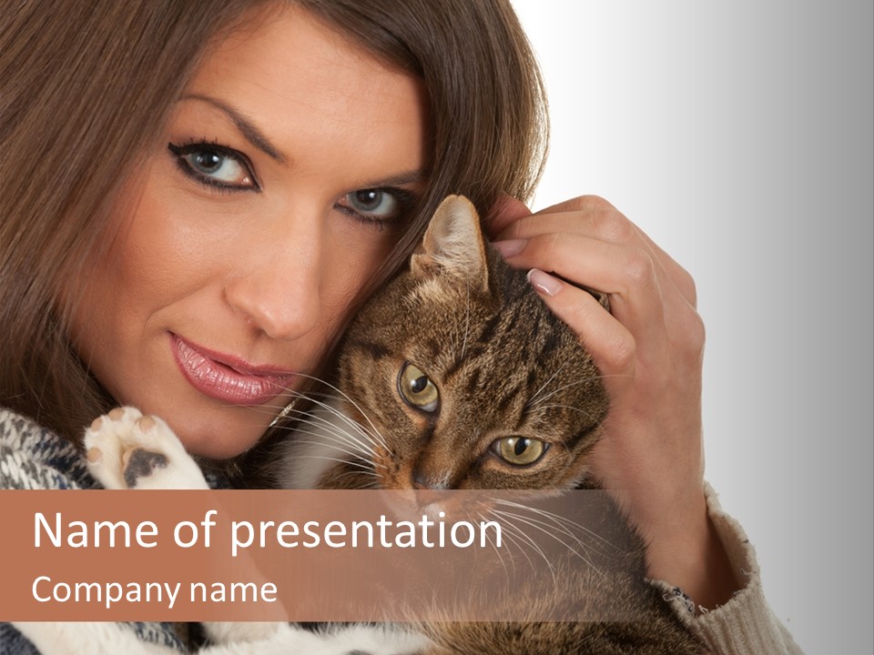 Adorable Animal Portrait PowerPoint Template