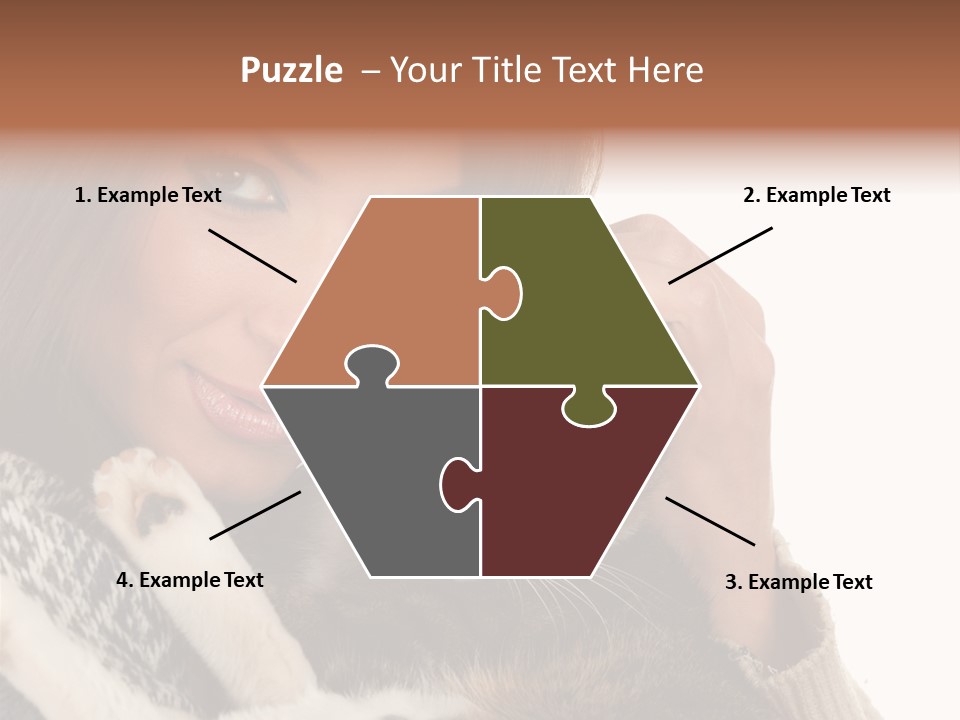 Adorable Animal Portrait PowerPoint Template