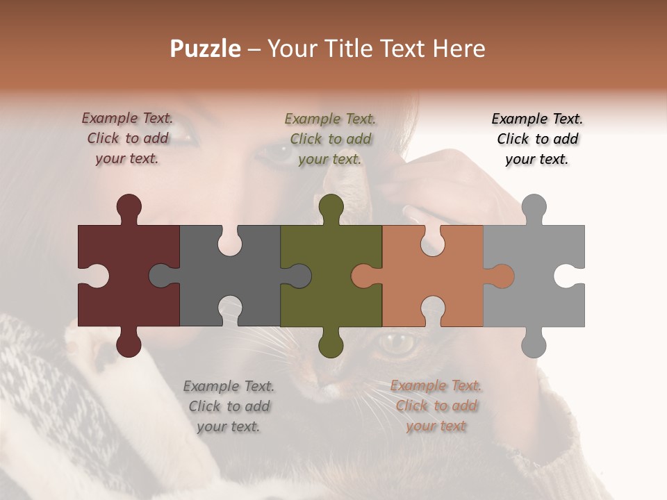 Adorable Animal Portrait PowerPoint Template