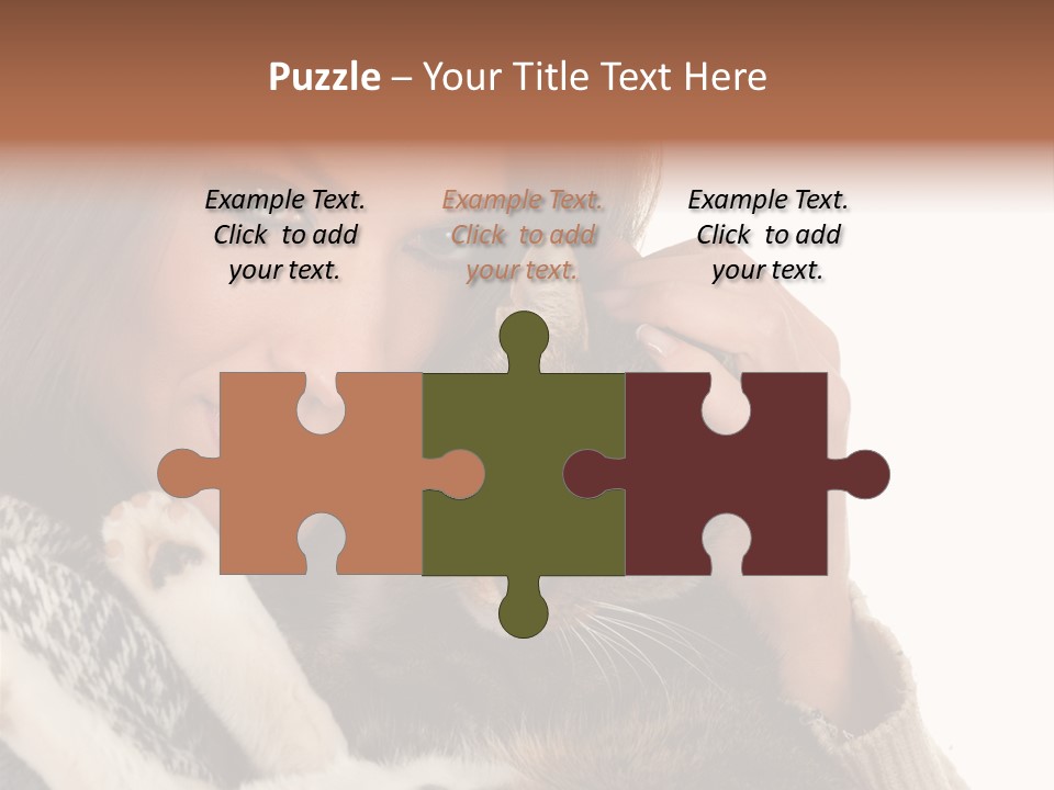 Adorable Animal Portrait PowerPoint Template