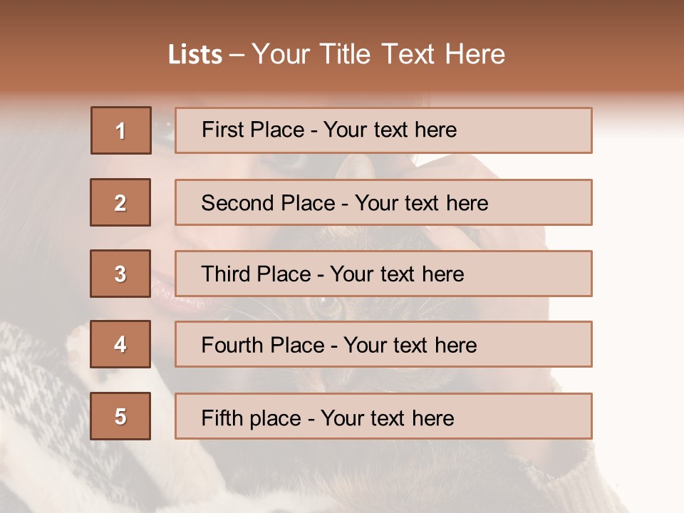 Adorable Animal Portrait PowerPoint Template