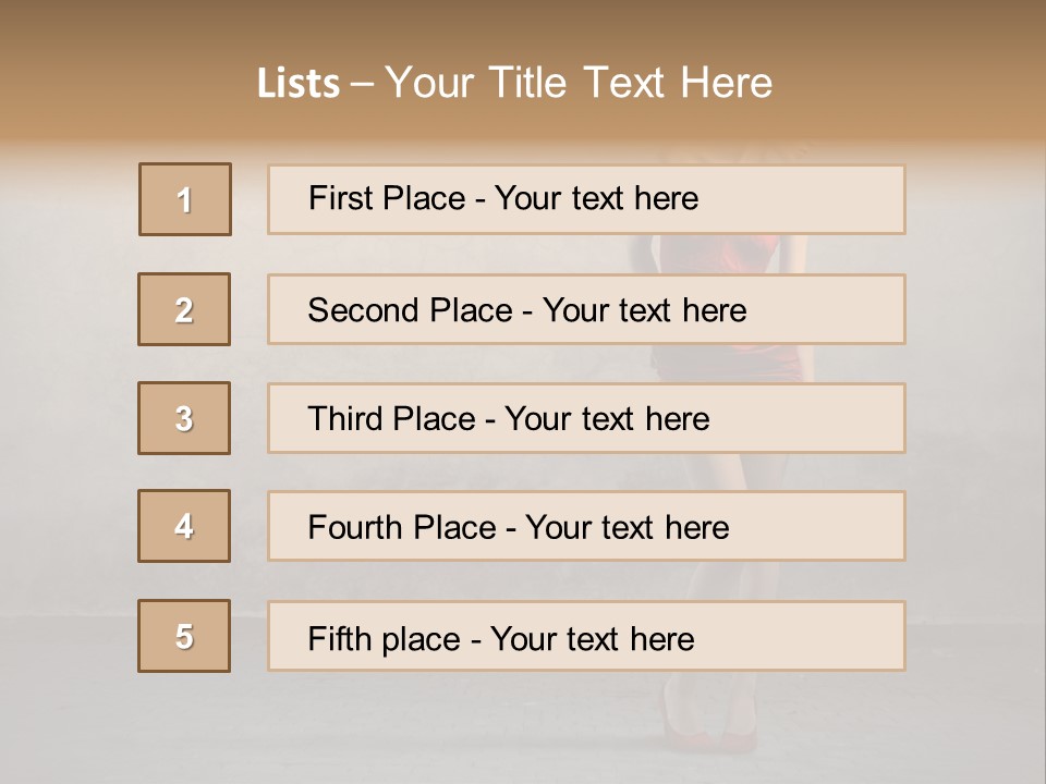Beauty Body Dress PowerPoint Template