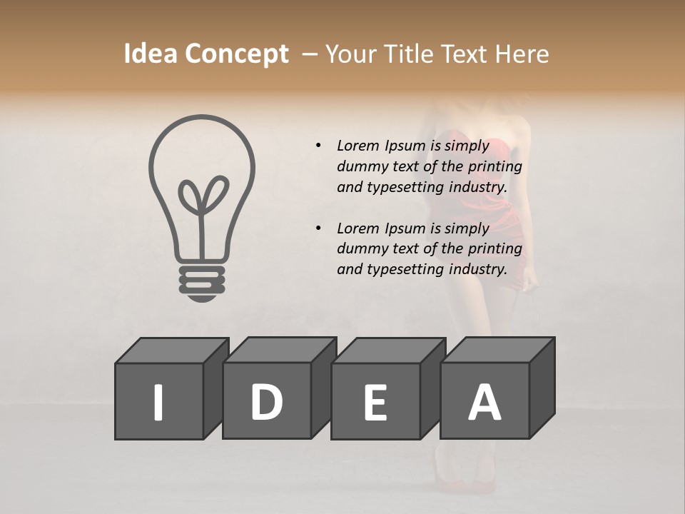 Beauty Body Dress PowerPoint Template