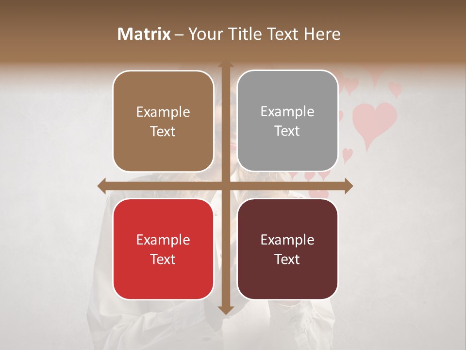 Blonde Pretty Sentiment PowerPoint Template